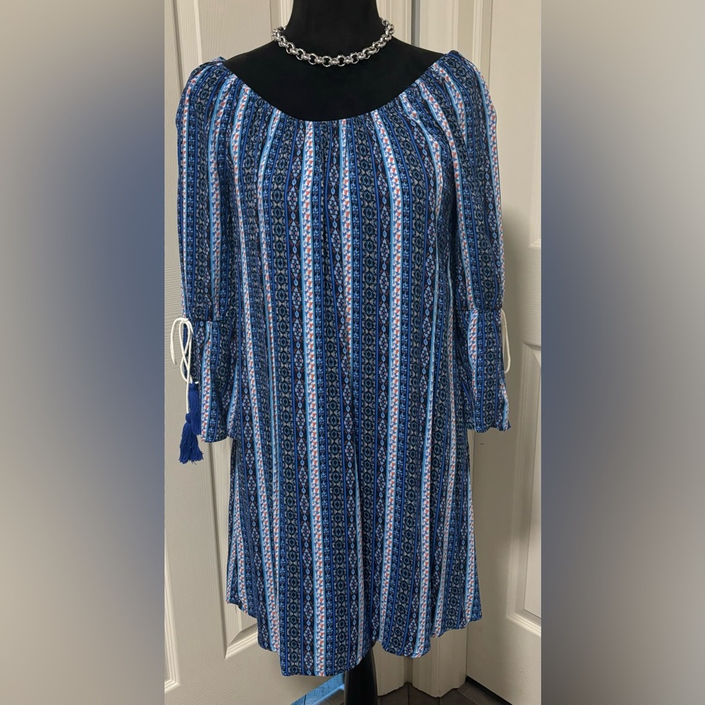 NWT Charming Charlie Bohemian On/Off Shoulder Dress